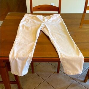 J.Jill Cream Colored Denim Pants. Love these!!!  Dress up or down. Mostly Cotton